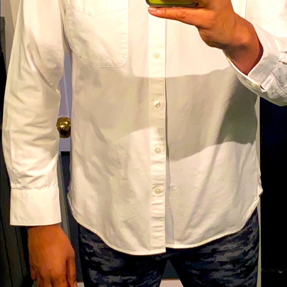 Crisp White Men’s Oxford Shirt from Japan!